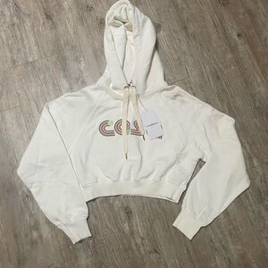 Casablanca with tag cropped hoodie sweater